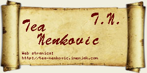 Tea Nenković vizit kartica